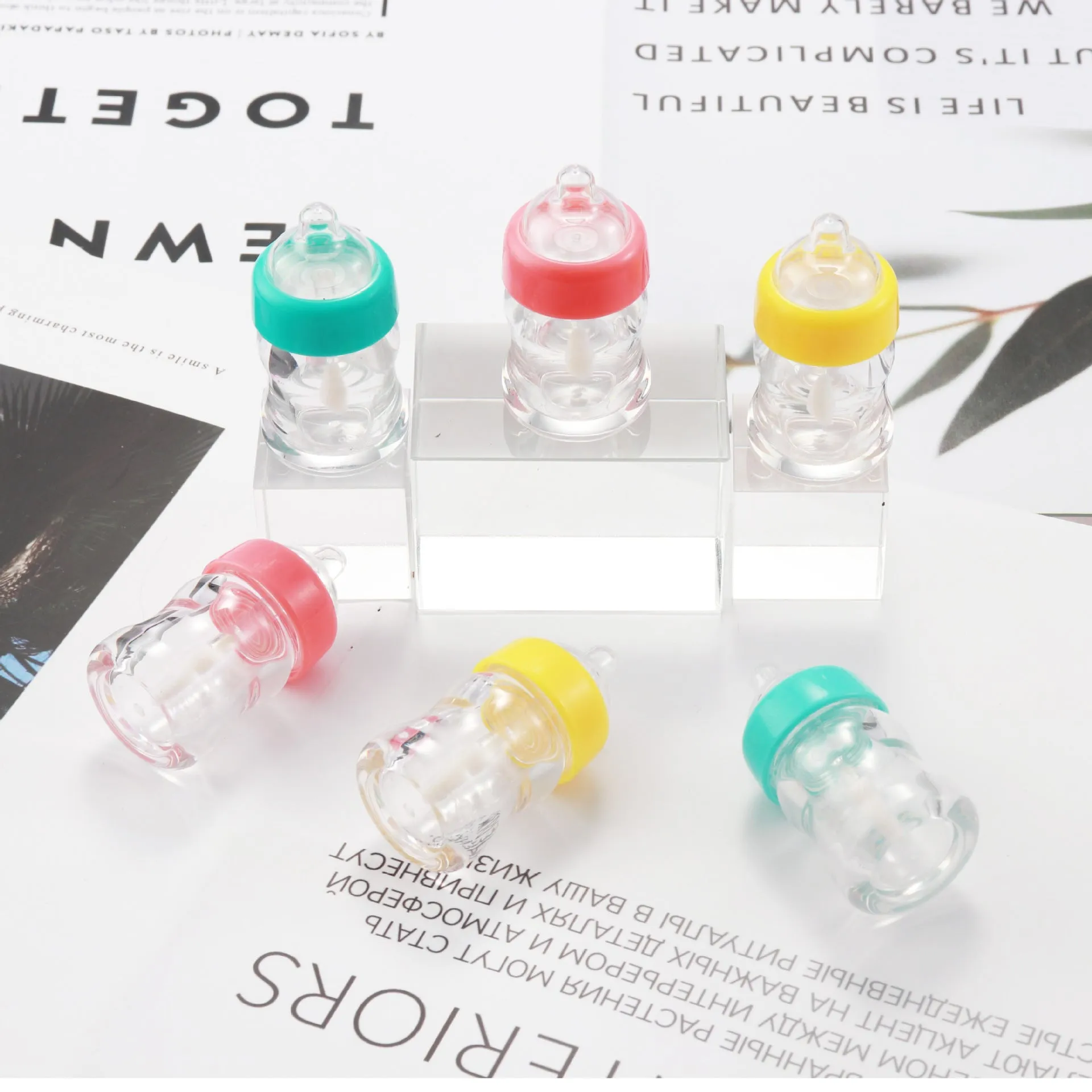 Wholesale Plastic DIY Baby Bottle Lip Gloss Tube