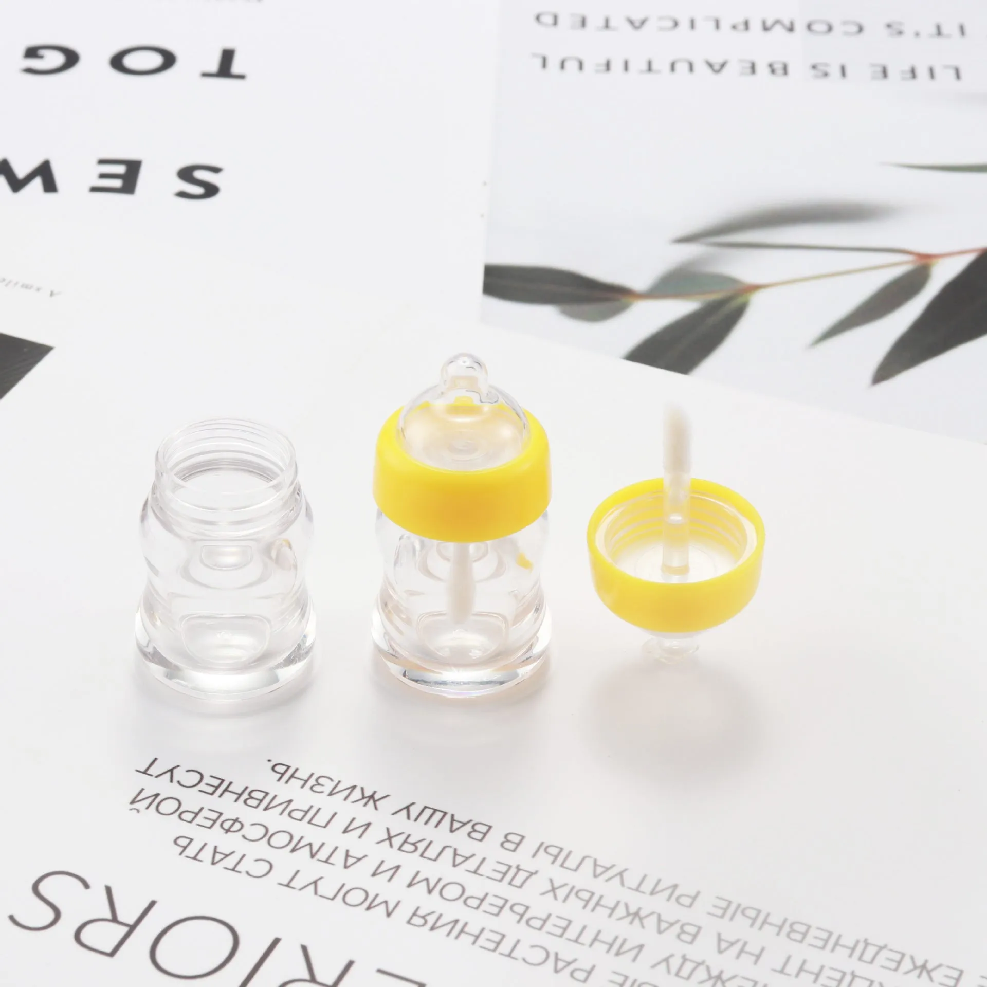 Wholesale Plastic DIY Baby Bottle Lip Gloss Tube