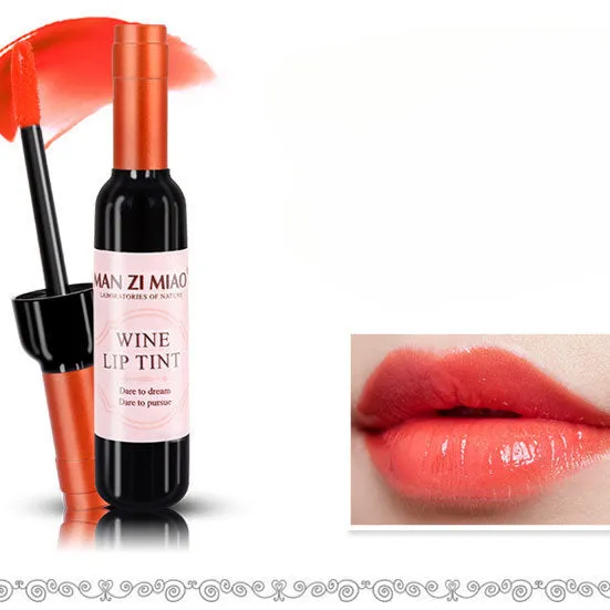 Wholesale Plastic Red Wine Bottle Lip Gloss Lip Tint