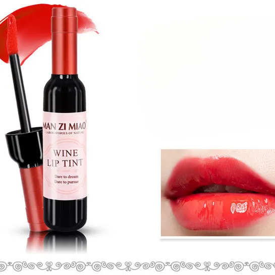 Wholesale Plastic Red Wine Bottle Lip Gloss Lip Tint