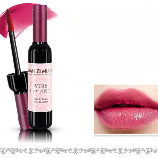 Wholesale Plastic Red Wine Bottle Lip Gloss Lip Tint