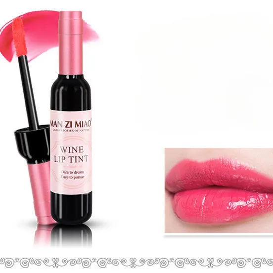 Wholesale Plastic Red Wine Bottle Lip Gloss Lip Tint