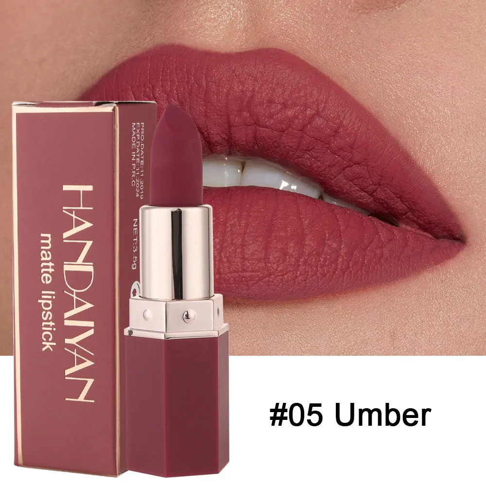Wholesale Plastic Shell 6 Color Matte Moisturizing Lipstick Lipstick