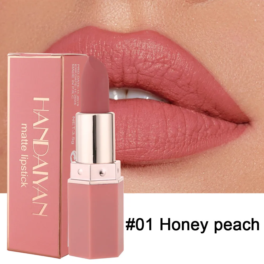 Wholesale Plastic Shell 6 Color Matte Moisturizing Lipstick Lipstick