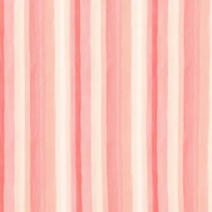 Willow - Stripe Peony Yardage