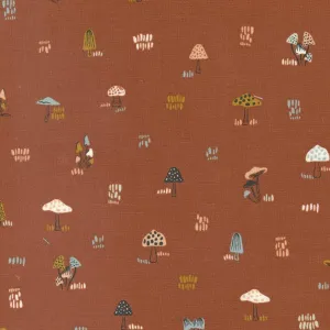 Woodland and Wildflowers - Novelty Mushrooms Rust