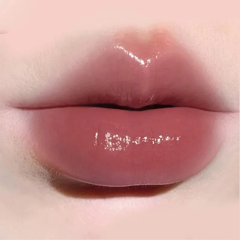 Yeknu 9 Colors Jelly Lipstick Moisturizing Mirror Water Light Solid Lip Gloss Glass Tea Russet Lip Glaze Tint Makeup Cosmetics Beauty