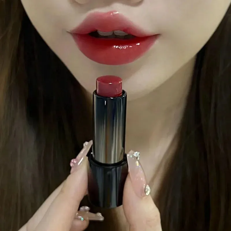 Yeknu 9 Colors Jelly Lipstick Moisturizing Mirror Water Light Solid Lip Gloss Glass Tea Russet Lip Glaze Tint Makeup Cosmetics Beauty