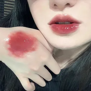 Yeknu Liquid Lipstick Crystal Glossy Lip Glaze Mirror Cute Bear Lip Gloss Waterproof Transparent Nude Lip Girls Makeup Korean Makeup