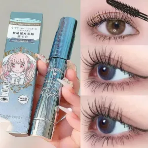 Yeknu Silk Fiber Black Mascara Waterproof Long Lasting Extension Eyelashes Lengthening Curling Mascara Black Eyelash Makeup Cosmetic