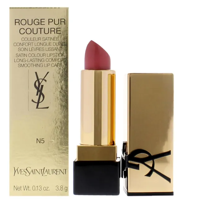 Yves Saint Laurent Rouge Pur Couture Satin Lipstick - N5 Tribute Nude for Women - 0.13 oz Lipstick