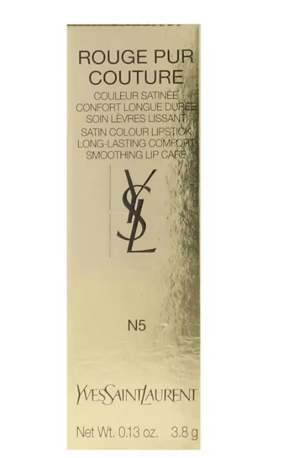 Yves Saint Laurent Rouge Pur Couture Satin Lipstick - N5 Tribute Nude for Women - 0.13 oz Lipstick